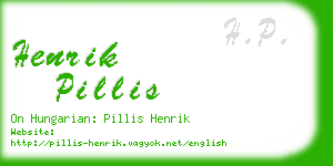 henrik pillis business card
